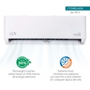 AIRE ACONDICIONADO INVERTER 1T MINISPLIT DUAL FRIO/CALIENTE 115V 17 SEER F-AC-MSI-1T11517D EVANS