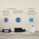 AIRE ACONDICIONADO INVERTER 1T MINISPLIT DUAL FRIO/CALIENTE 220V 17 SEER F-AC-MSI-1.0T-17D EVANS