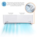 AIRE ACONDICIONADO INVERTER 1T MINISPLIT DUAL FRIO/CALIENTE 220V 17 SEER F-AC-MSI-1.0T-17D EVANS