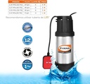 BOMBA SUMERGIBLE 12GPM 1 HP EVANS