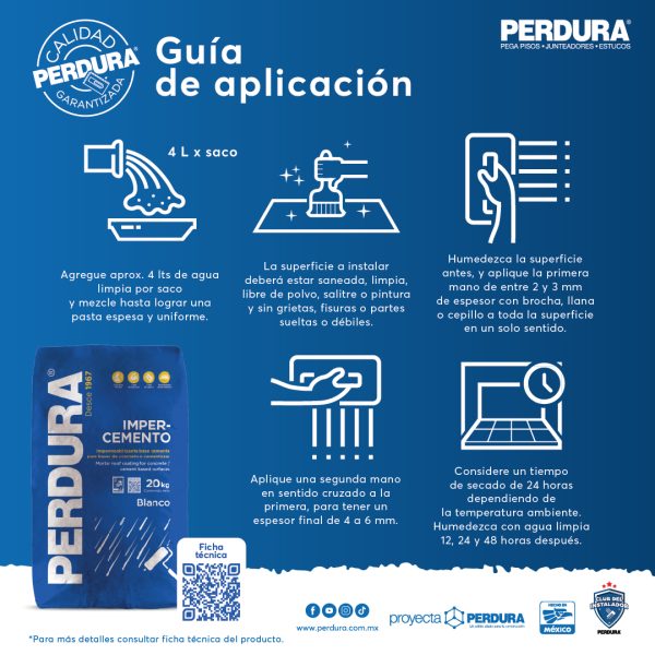 IMPERCEMENTO BLANCO 20 KG PERDURA