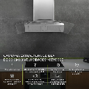 CAMPANA DE ISLA AC INOX Y CRISTAL TEMPLADO 90CM F-CEVD90B AVERA