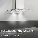 CAMPANA DE ISLA AC INOX Y CRISTAL TEMPLADO 90CM F-CEVD90B AVERA