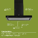CAMPANA DE ISLA AC INOX NEGRO 90 CM F-CEN90B AVERA