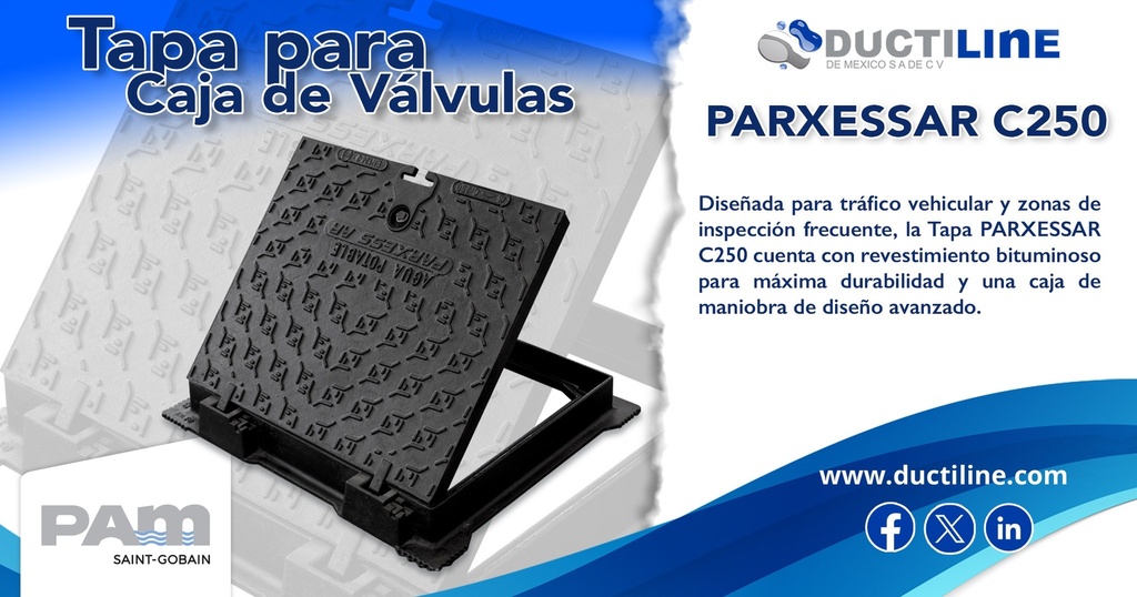 TAPA CIEGA CUADRADA HIERRO DUCTIL