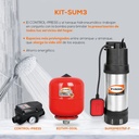 BOMBA SUM3 + CONTROL PRESS + TANQUE DE 3L EVANS