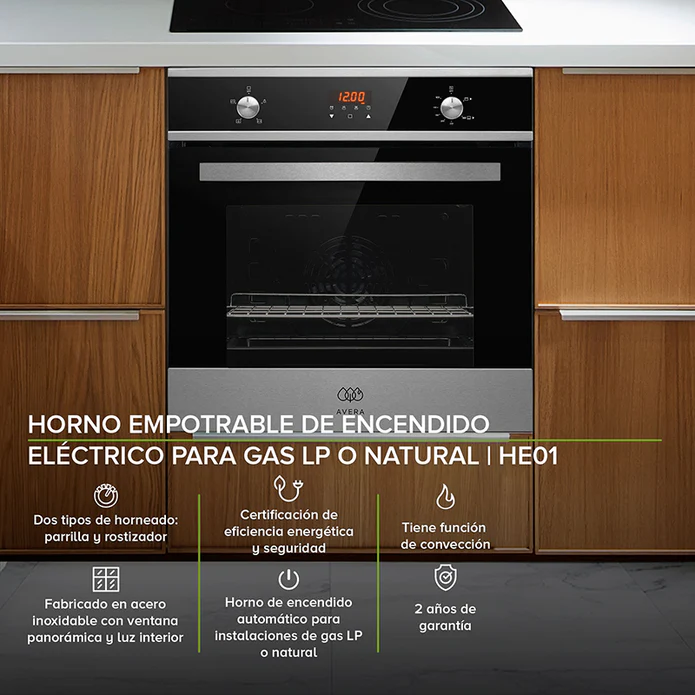 HORNO DE GAS LP F-HE01LP AVERA