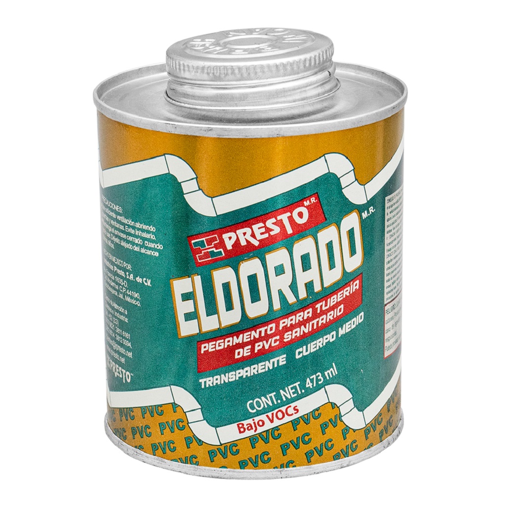[06PRDO473] PEGAMENTO PARA PVC PRESTO DORADO (437 ML (16 OZ))