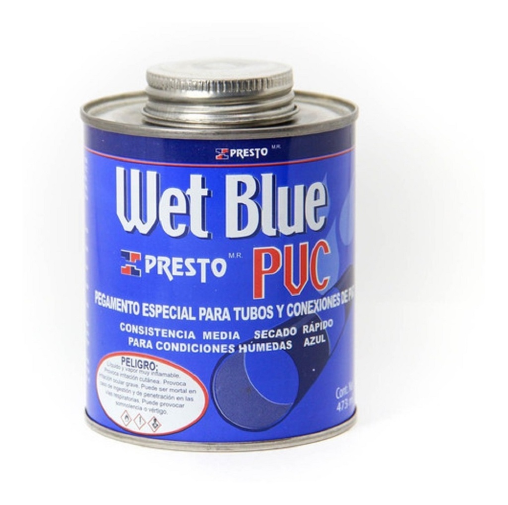 [06PRWB60] PEGAMENTO PARA PVC PRESTO WET BLUE (60 ML)