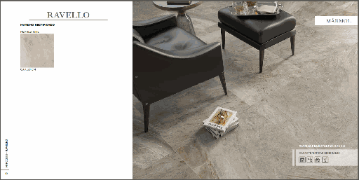 [PARAVEPEAR605605] PISO RAVELLO 60.5X60.5 CM 1.46 M2/CAJA ARKO (PEARLSTONE)