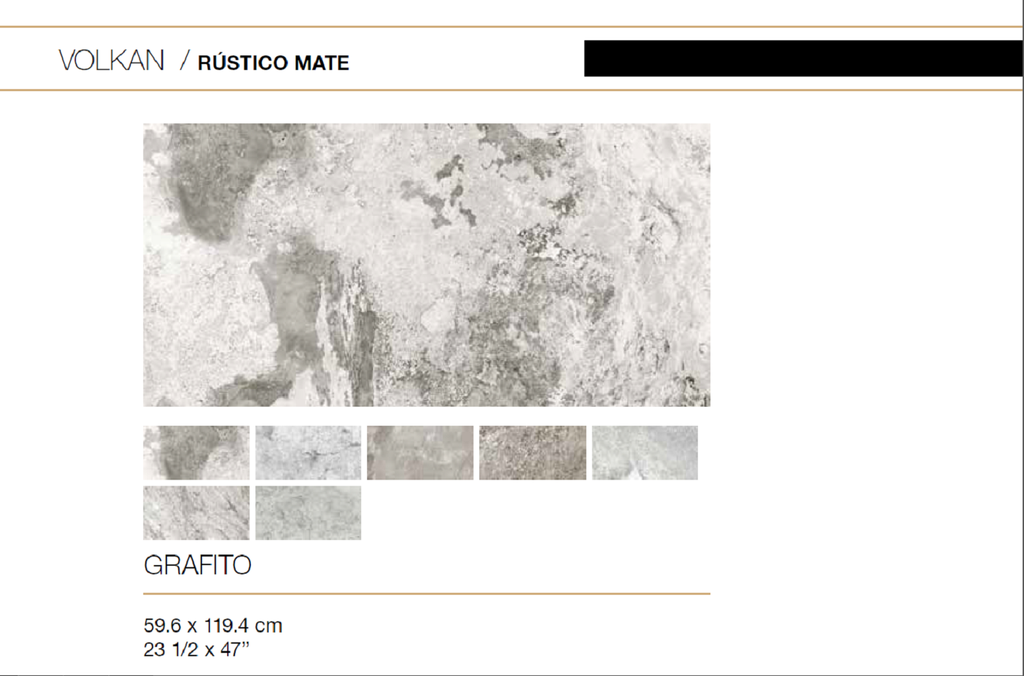 PISO VOLKAN 59.6X119.4 CM 1.42 M2/CAJA RECTIFICADO ARKO