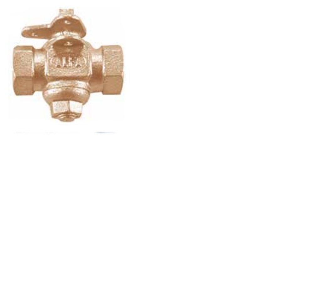 VALVULA MACHO BRONCE ROSCADA MB5013***L