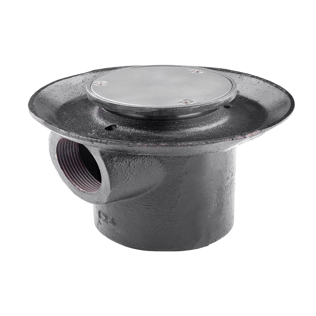 [0504F124TC] COLADERA REDONDA TAPA CIEGA PARA PISO DE UNA BOCA INOX 124TC URREA