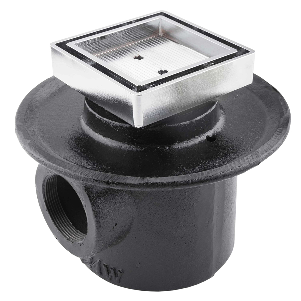 [0504F124WRCI] COLADERA CUADRADA DE REJILLA DE UNA BOCA BASE ANCHA PARA INSERTO CERAMICO 124WRCI URREA