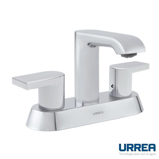 MEZCLADORA PARA LAVABO 4" CON MANERALES DE PALANCA 12CL URREA
