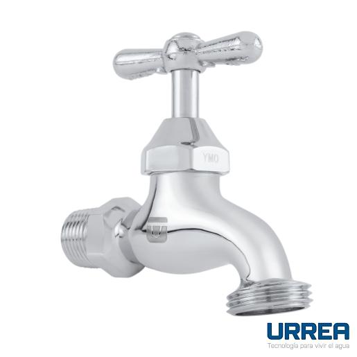 [0504F19CRL] LLAVE INDIVIDUAL CROMADA COMPACTA CON ROSA 19CRL URREA