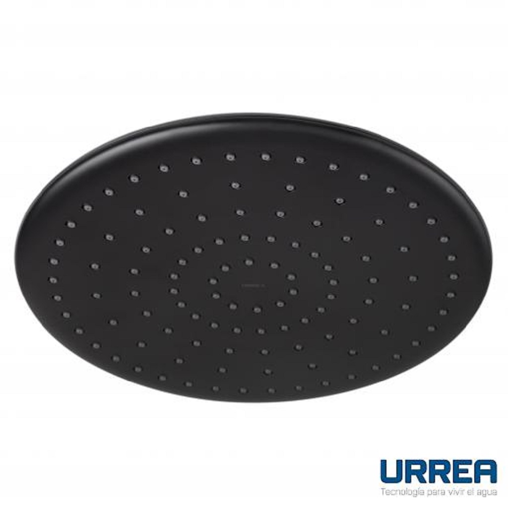REGADERA DE PLATO REDONDA 26 CM NEGRO MATE F-2212.2 URREA