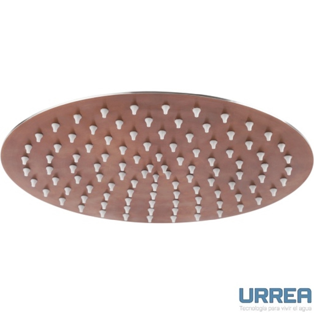 REGADERA DE PLATO REDONDA 25 CM BRONCE F-2225INOX.2 URREA