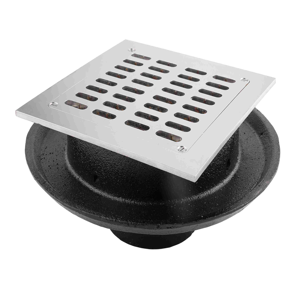 [0504F224RC] COLADERA CUADRADA PARA EXTERIORES CON CAMPANA 224RC URREA