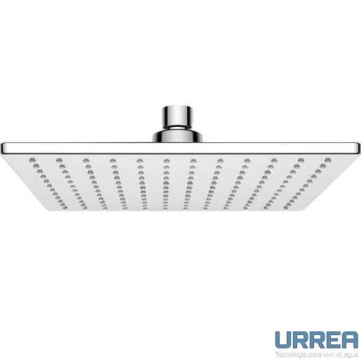 REGADERA DE PLATO CUADRADA 22 CM SIN BRAZO CROMO 2261 URREA