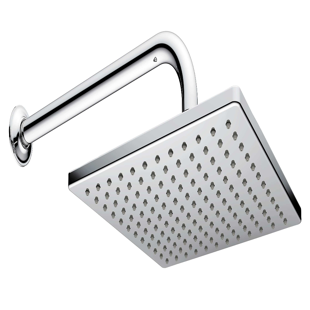 REGADERA CON BRAZO Y CHAPETON DE PLATO CUADRADA CROMO 2261B URREA