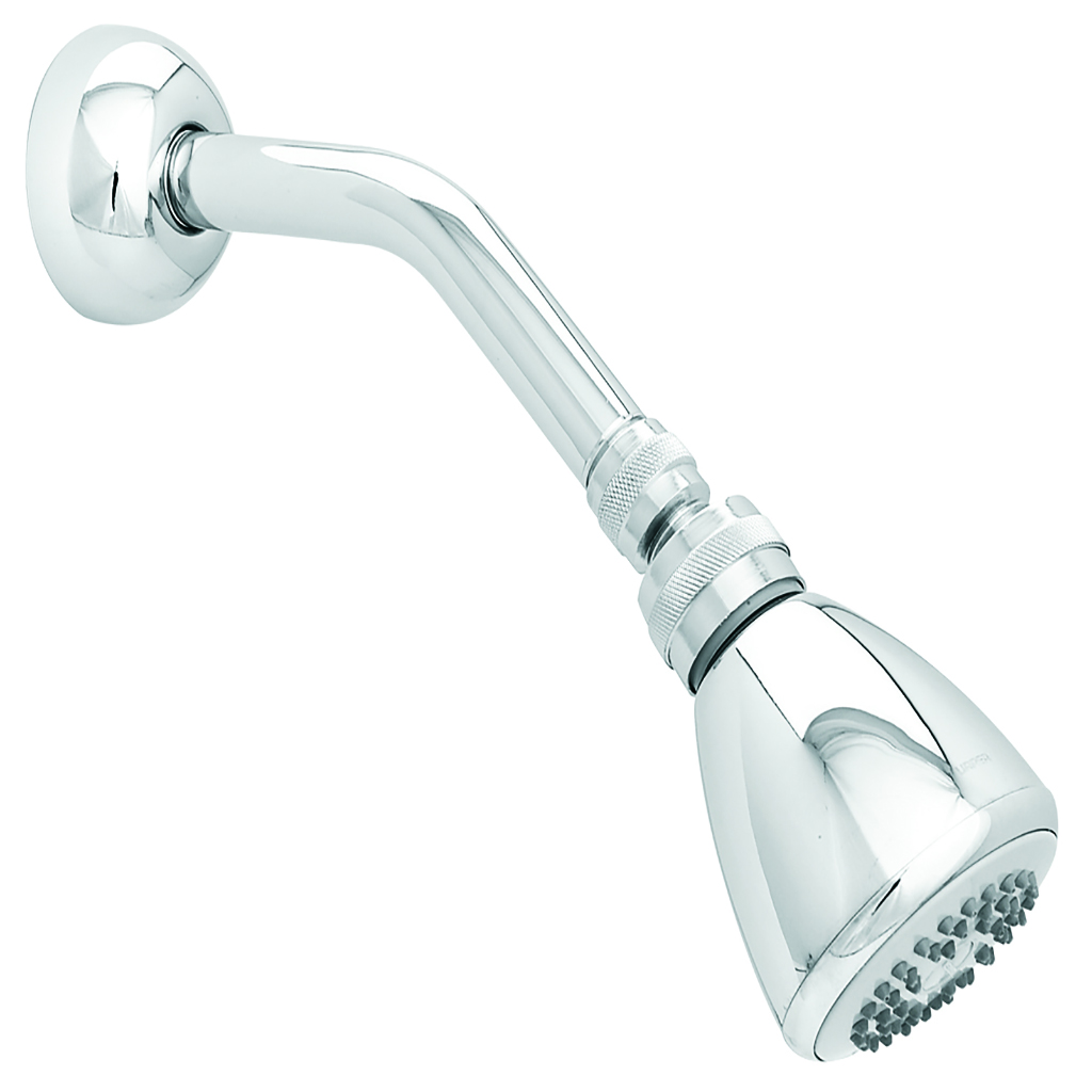 REGADERA A PARED CON BRAZO Y CHAPETON CROMO 296B URREA