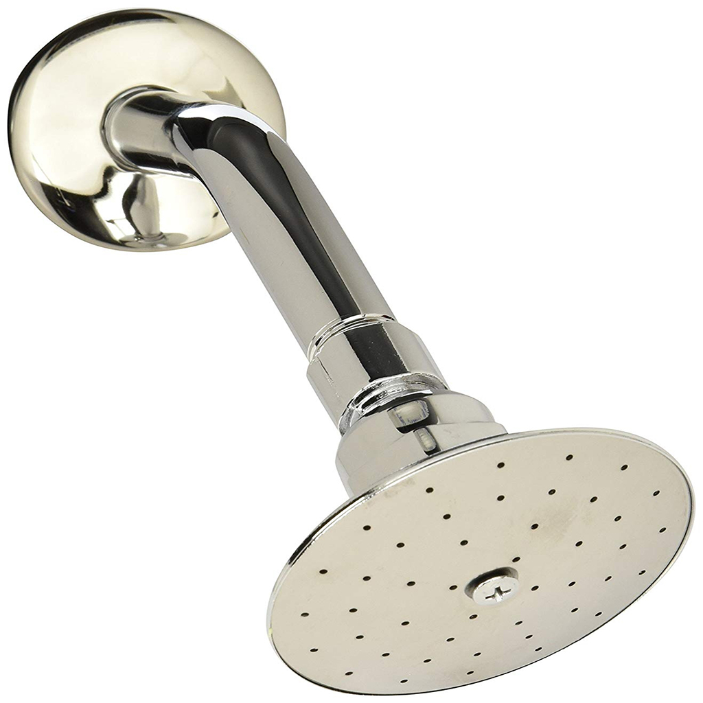 REGADERA A PARED CON BRAZO Y CHAPETON CROMO 3002B URREA