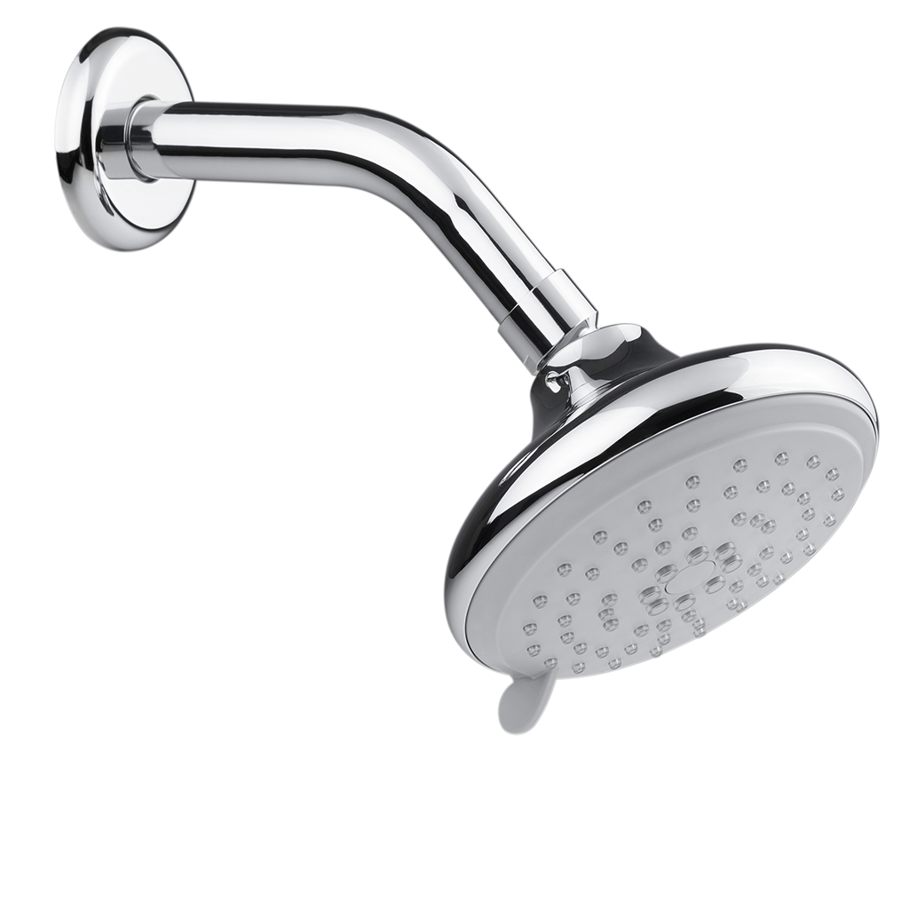 REGADERA A PARED 5 FUNCIONES DE ABS CON BRAZO CROMO 3036B URREA