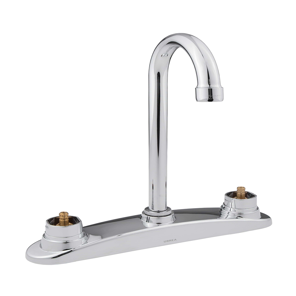 [0504F320] MEZCLADORA PARA FREGADERO 8" SIN MANERALES CROMO 320 URREA*