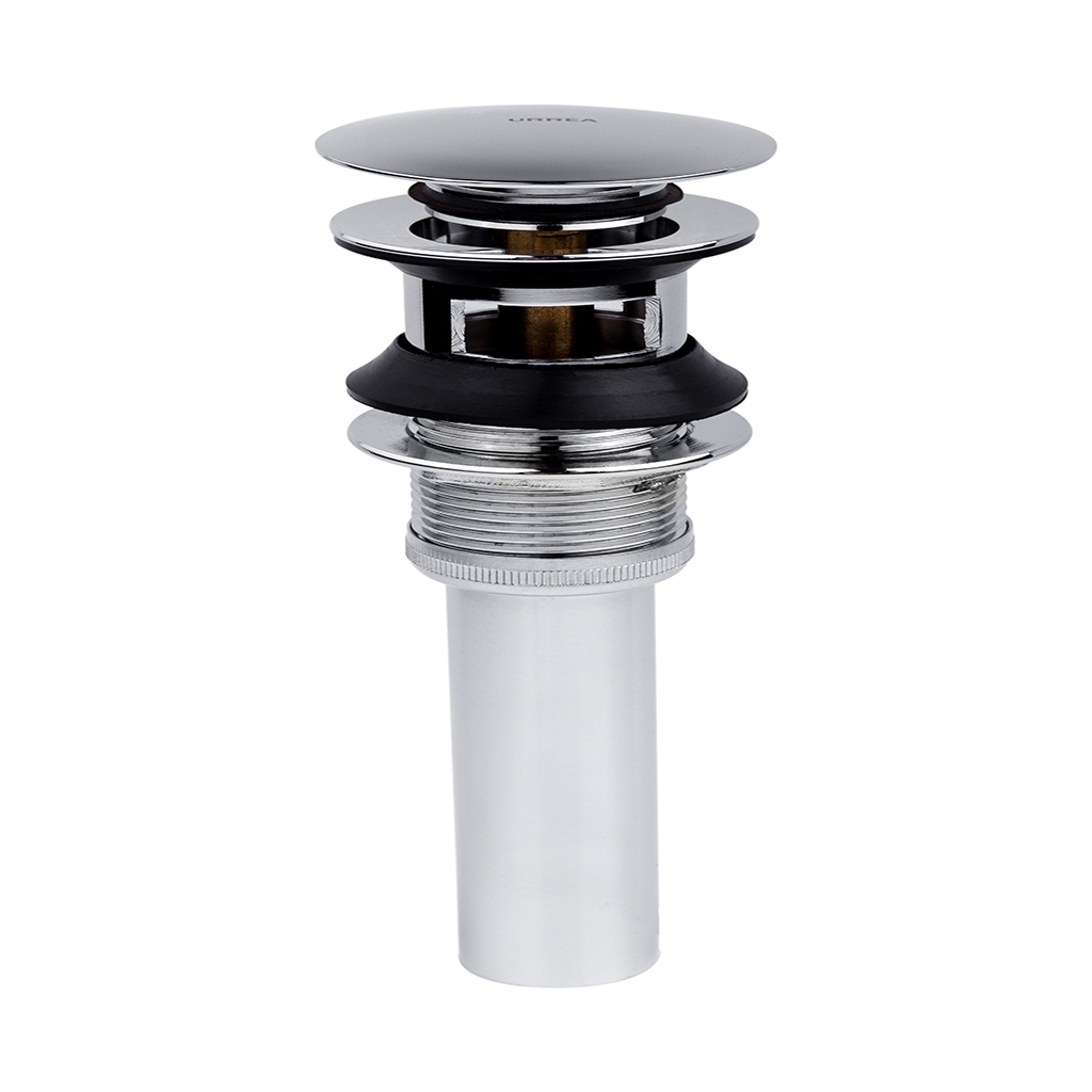 [0504F3826] CONTRA PUSH C/ REBOSADERO P/LAVABO F-3826 CROMO URREA