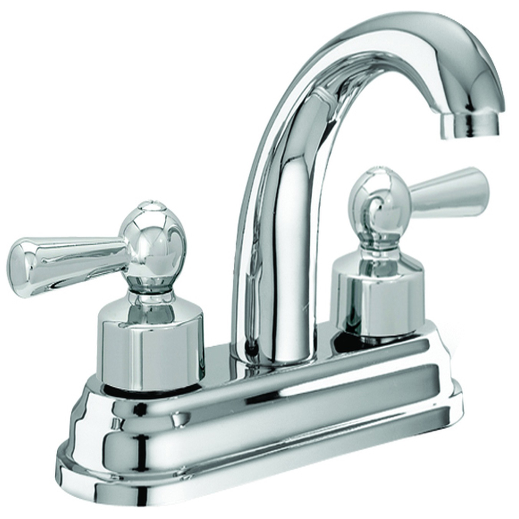 MEZCLADORA PARA LAVABO 4" CON MANERALES PALANCA NIZA CROMO 55PN URREA