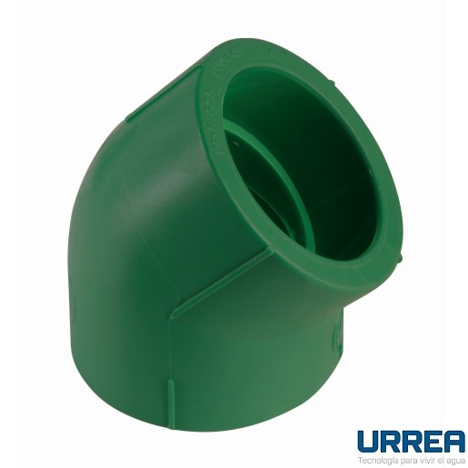 CODO PP 25 3/4" X 45° FUSION URREA