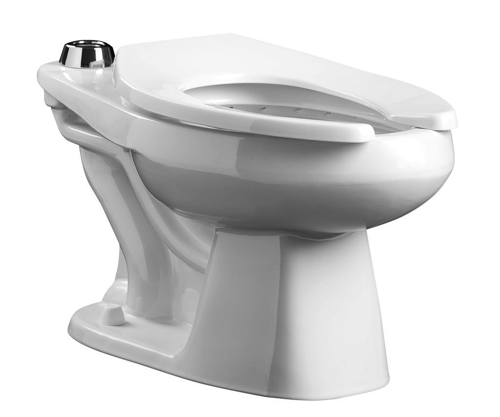 TAZA ALARGADA PARA FLUXOMETRO BLANCO F-72.7302.23