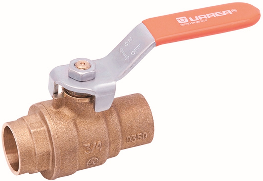 VALVULA DE BOLA SOLDABLE 400 CWP 1 1/4" URREA
