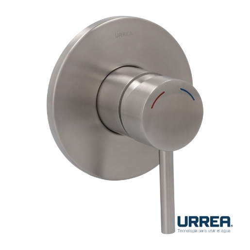 MONOMANDO PARA REGADERA Y/O TINA SENCILLO INOX® F-9037INOX.9 URREA