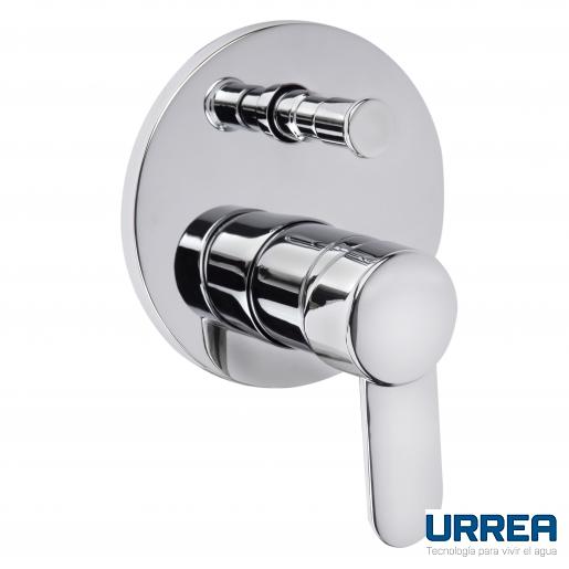 MONOMANDO PARA REGADERA Y/O TINA CON DESVIADOR NEEK® CROMO  F-9438NK URREA