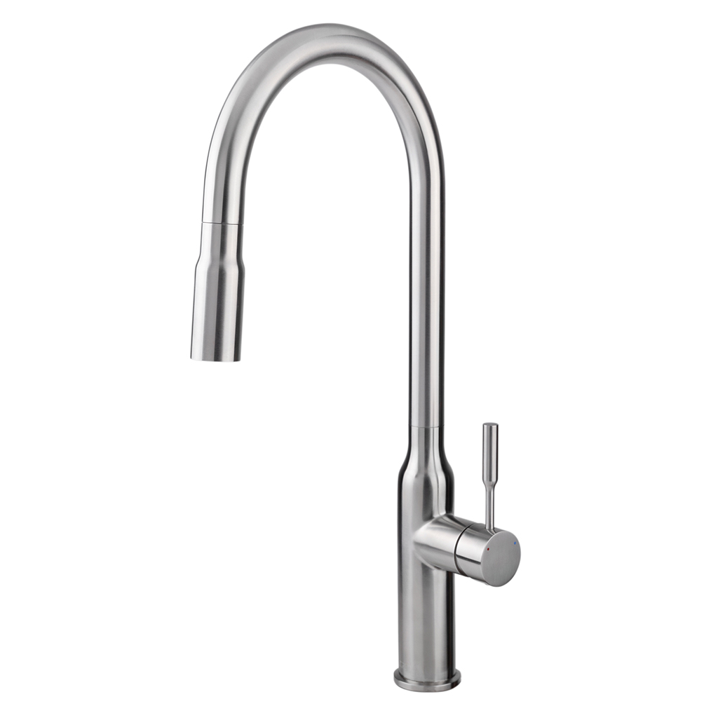[0504F94959INOX] MONOMANDO PARA FREGADERO NARIZ RETRACTIL INOX 9495.9INOX URREA