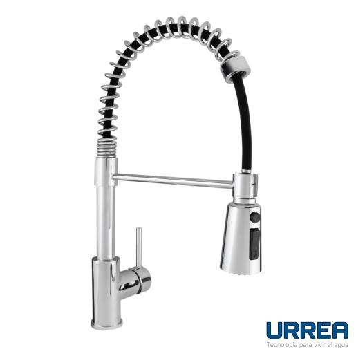 MONOMANDO PARA FREGADERO SEMI PROFESIONAL CROMO F-9499 URREA