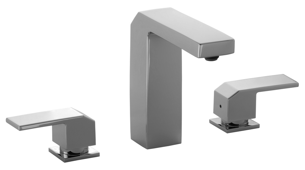 MEZCLADORA PARA LAVABO TALADROS SEPARADOS QUADRO INOX 9721CU.9 URREA