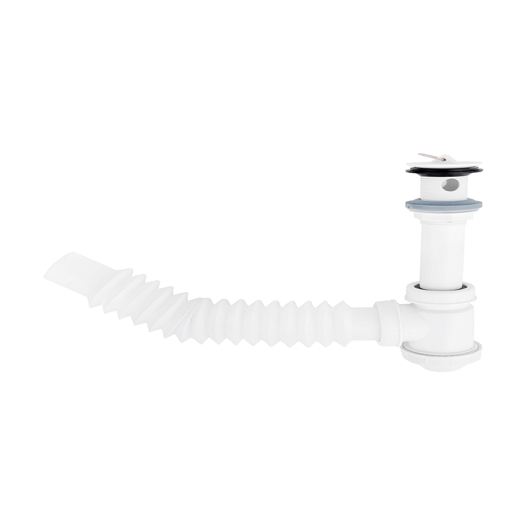 [0505F3701CB] CESPOL FLEXIBLE CON BOTE CHICO CON CUBIERTA PLASTICA PARA LAVABO F-3701CB DICA