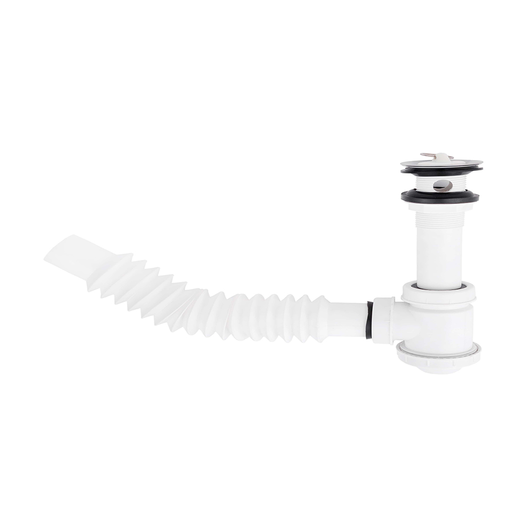 [0505F3701CC] CESPOL FLEXIBLE CON BOTE CHICO CON CUBIERTA METALICA PARA LAVABO F-3701CC DICA