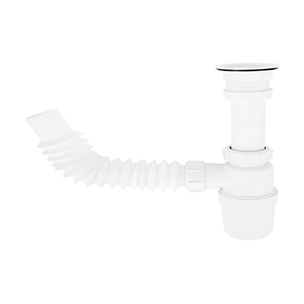 [0505F3732CP] CESPOL FLEXIBLE CON BOTE GRANDE CON CONTRA PLASTICA PARA FREGADERO F-3732CP DICA