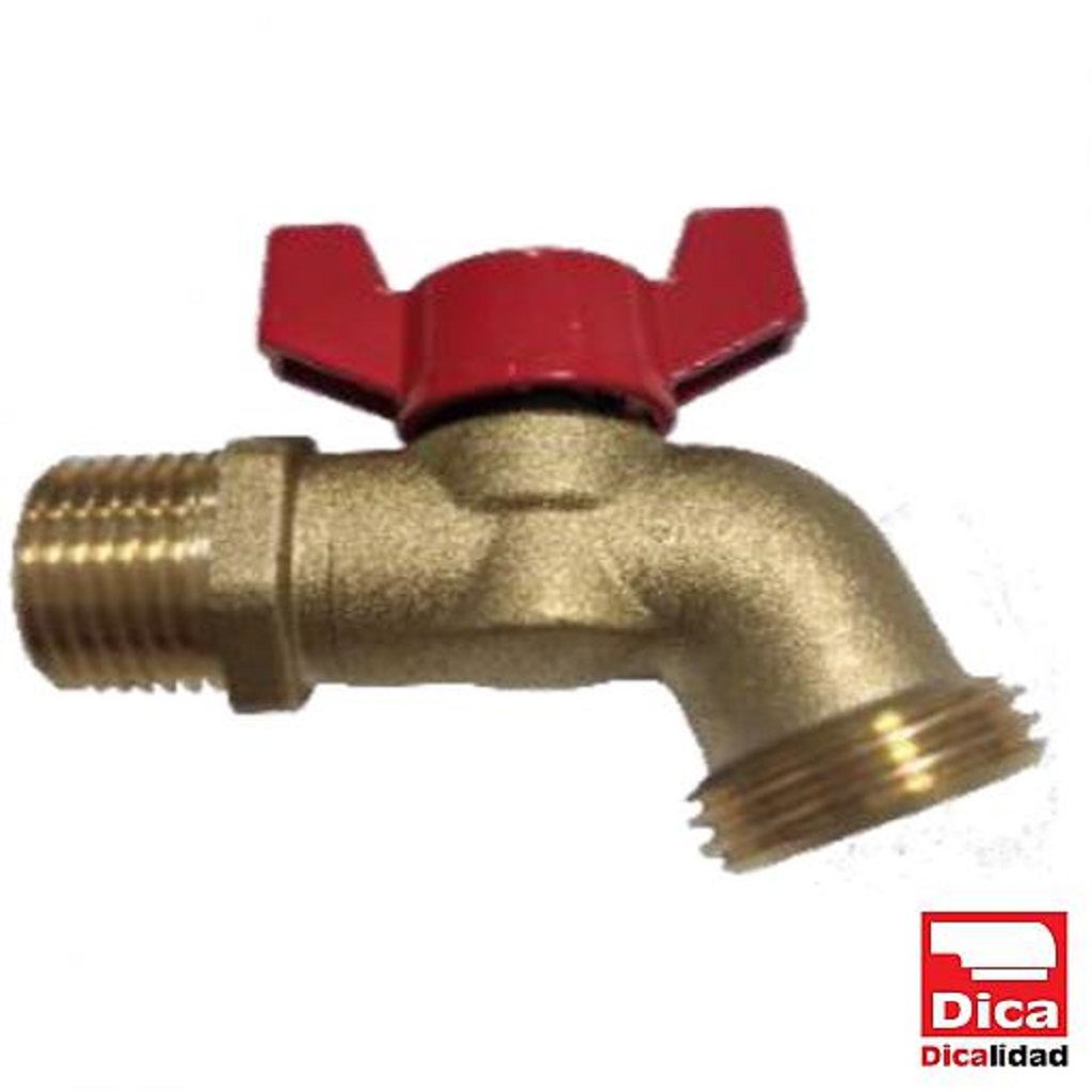 LLAVE DE ESFERA CON MANERAL DE MARIPOSA 4017 DICA