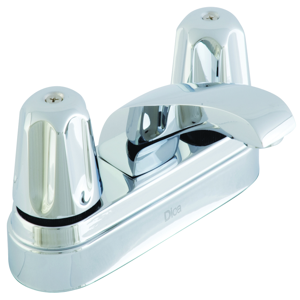 MEZCLADORA PARA LAVABO 4" MANERAL CUADRADO DICA HV