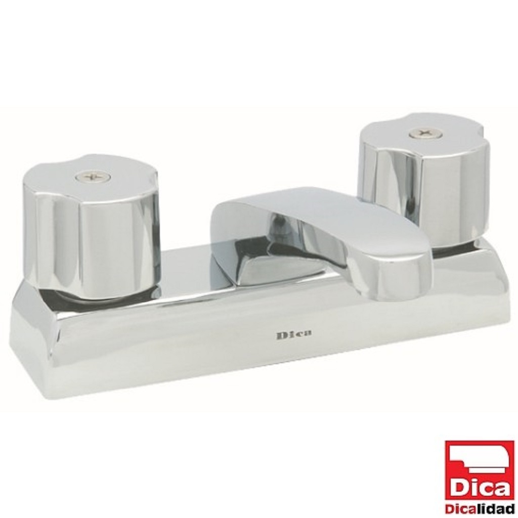 MEZCLADORA PARA LAVABO 4" C/CART 1/4 VUEL C/MANE