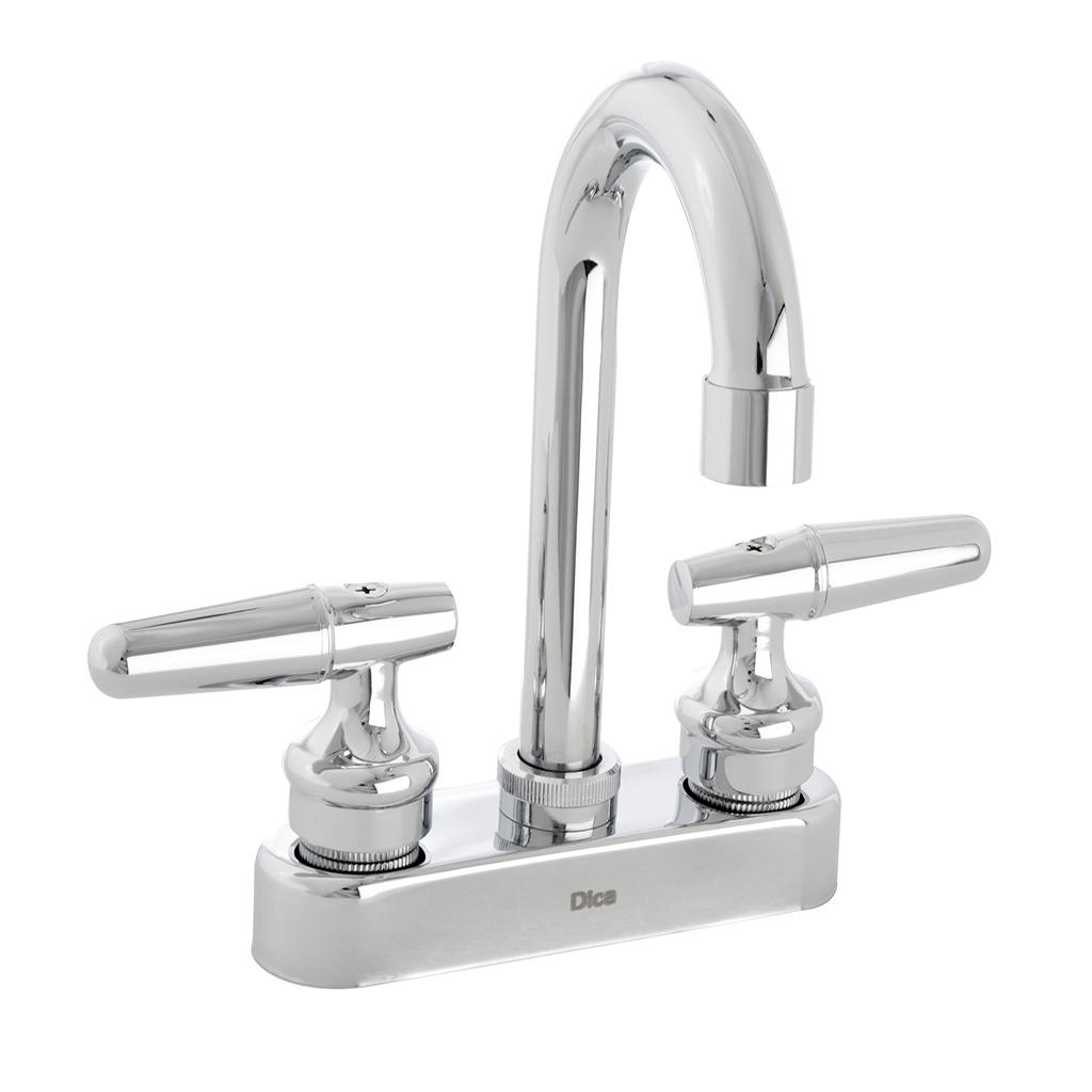 MEZCLADORA PARA LAVABO 4" TIPO BAR CROMO