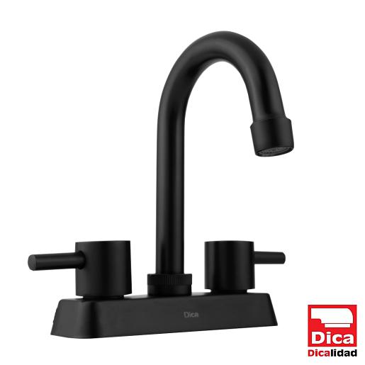 MEZCLADORA PARA LAVABO 4" ECOLOGICA TIPO BAR NEGRO MATE 4066.2 DICA