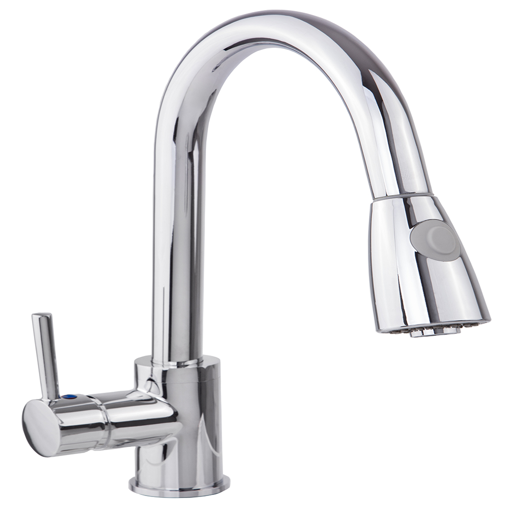 [0505F4082] MONOMANDO PARA FREGADERO ECOLOGICO CON NARIZ RETRACTIL F-4082 DICA