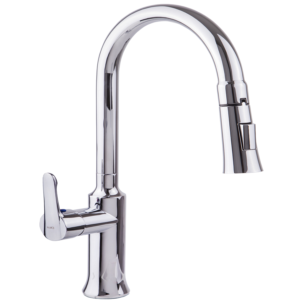 [0505F4083] MONOMANDO PARA FREGADERO ECOLOGICO CON NARIZ RETRACTIL F-4083 DICA