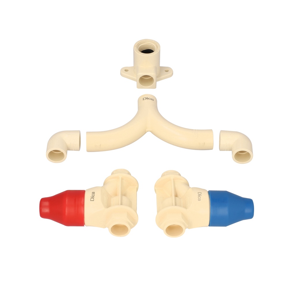 KIT DE INSTALACION PARA REGADERA F-416CPVC DICA